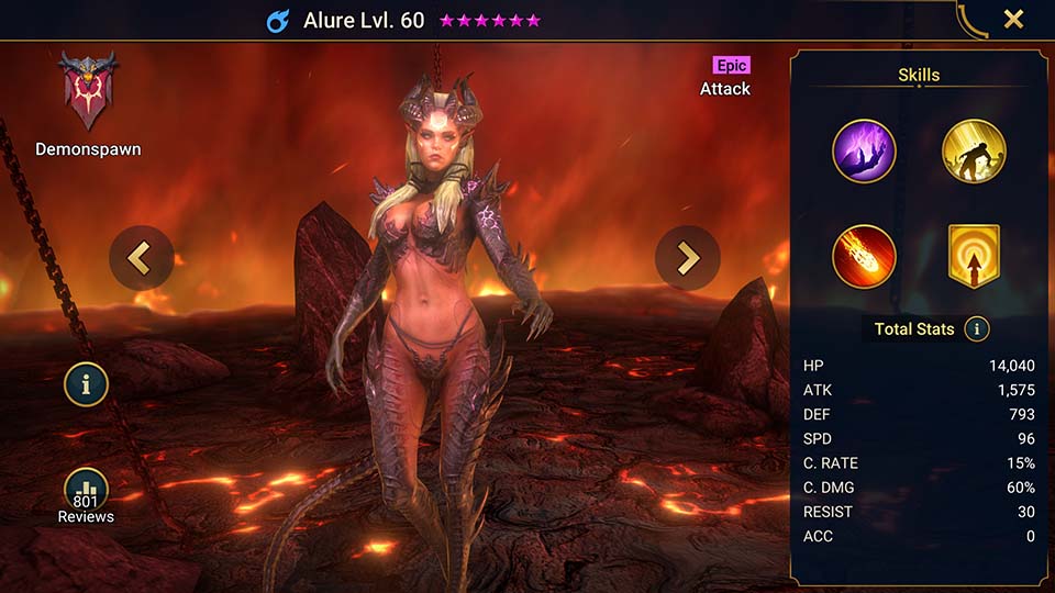 Alure's information on skills, equipment, and mastery build for dungeon campaign, clan boss, and arena.  