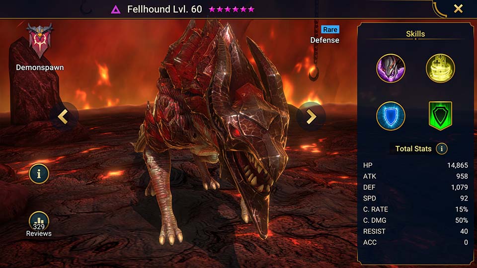 Fellhound's information on skills, equipment, and mastery build for dungeon campaign, clan boss, and arena.  