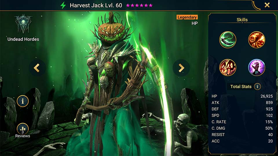 Harvest Jack's information on skills, equipment, and mastery build for dungeon campaign, clan boss, and arena.  