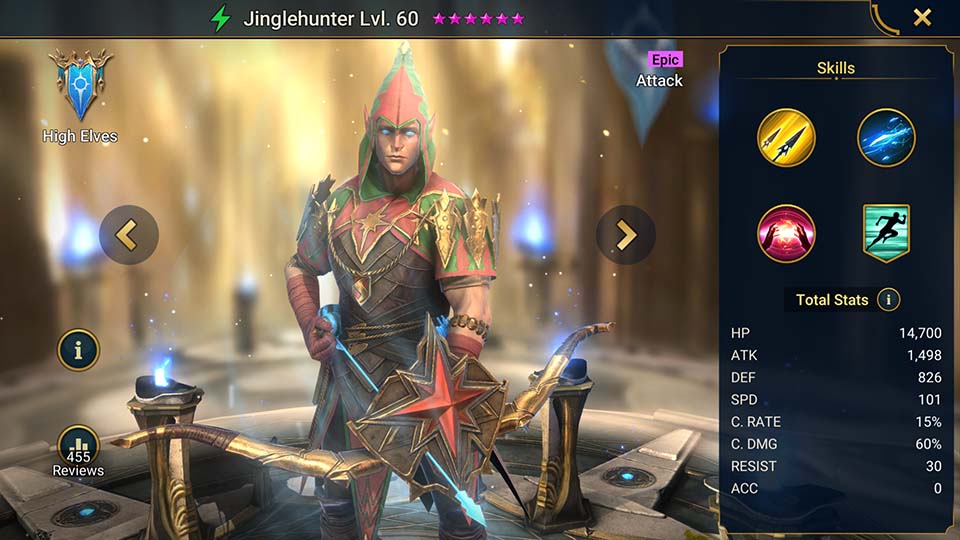 Jinglehunter's information on skills, equipment, and mastery build for dungeon campaign, clan boss, and arena.  