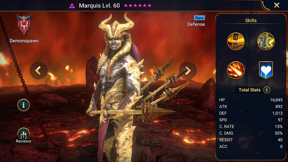 Marquis's information on skills, equipment, and mastery build for dungeon campaign, clan boss, and arena.  