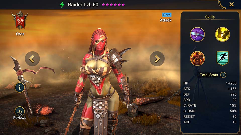Raider's information on skills, equipment, and mastery build for dungeon campaign, clan boss, and arena.  